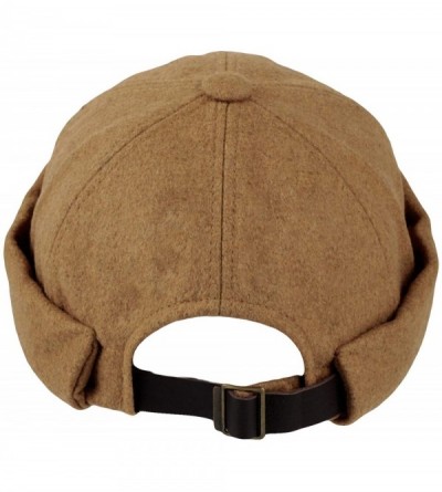 Skullies & Beanies Brimless Wool Watch Cap Docker Hat Harbour Adjustable YT51232 - Beige - C518ZA73RDL $24.90