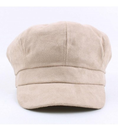 Berets newsboy Hat Octagonal Winter Beret Hat For Women - Beige - CH188Y9XCEC $8.69