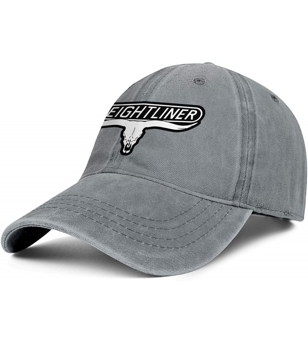 Baseball Caps Unisex Man's Baseball Cap Adjustable Mesh Caps Trucker Dad Hats Snapback Hat - Grey-4 - CM18A2ZNMOC $21.51