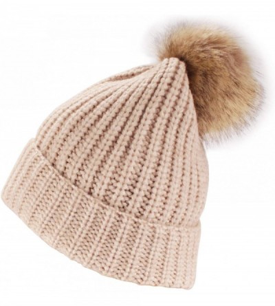 Skullies & Beanies Cozy Winter Christmas Theme Hat - 09 Beige Beanie - CU193YM94LN $10.92