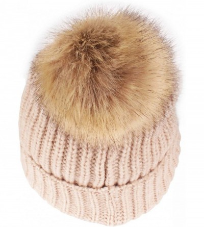 Skullies & Beanies Cozy Winter Christmas Theme Hat - 09 Beige Beanie - CU193YM94LN $10.92