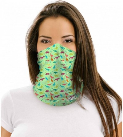 Balaclavas 12 in 1 Multifunctional Headwear Face Mask Headband Neck Gaiter - Dinosaurs - C5197D2RZI7 $15.56