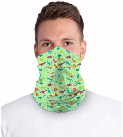 Balaclavas 12 in 1 Multifunctional Headwear Face Mask Headband Neck Gaiter - Dinosaurs - C5197D2RZI7 $15.56