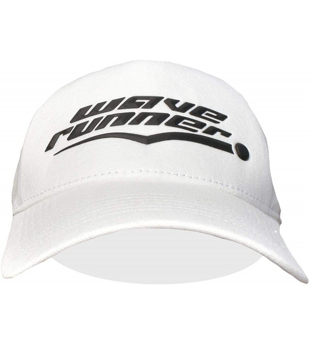 Baseball Caps UPF 50+ Baseball Cap - Stretch to Fit- Bendable Brim- Seamless - White/Black - CY1969CNS7U $11.60