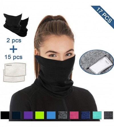 Balaclavas Scarf Bandanas Neck Gaiter Multi-Purpose Balaclava Headwear for Outdoor Sports - Black - CV198CHI5ZH $21.77