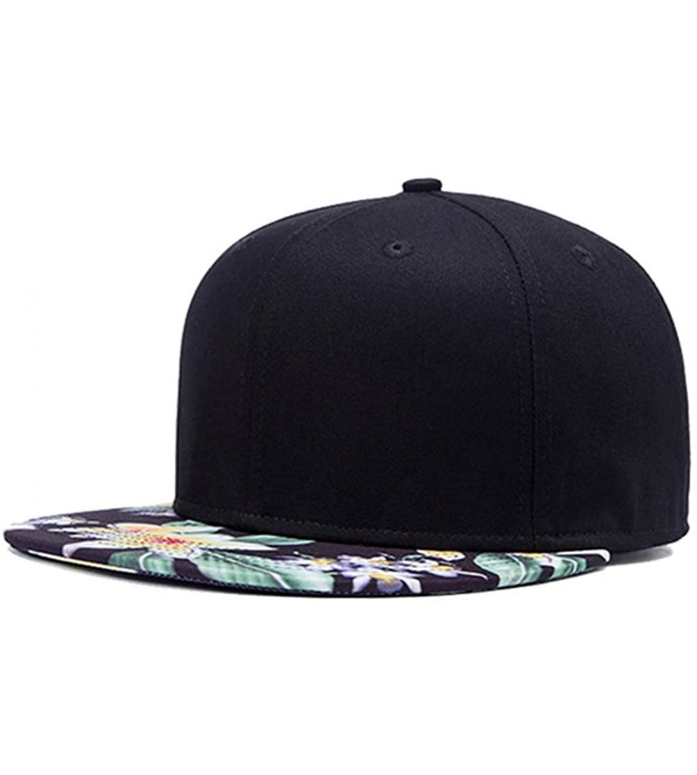 Baseball Caps Unisex Flat Bill Hip Hop Hat Snapback Baseball Cap - Multicolor 049 - CL12LUW51E3 $9.94