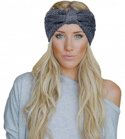Cold Weather Headbands 4 Pcs Warm Winter Headband for Women Cable Crochet Turban Ear Warmer Headband Gifts - 01-4 Pack Winter...