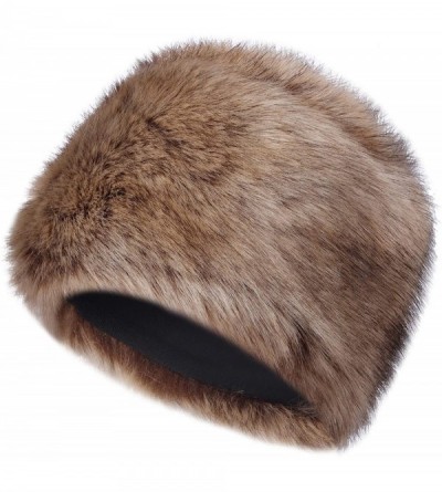 Skullies & Beanies Faux Fur Cossack Russian Style Hat for Ladies Winter Hats Ski Christmas Caps - Fox - C018HWG5UA4 $15.99