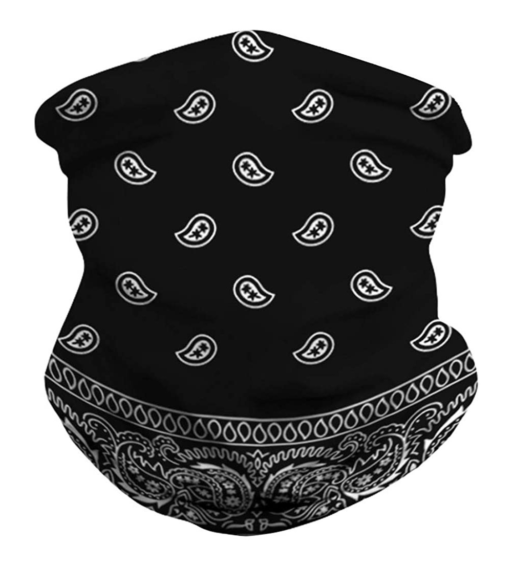 Balaclavas Seamless Rave Bandana Face Mask for Men Women Neck Gaiter Scarf Dust Wind Balaclava Headwear - Tjms77 - CO199SMWYS...