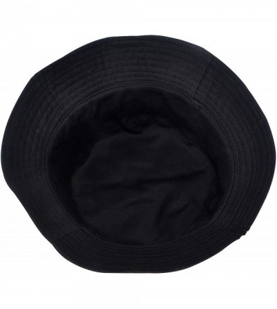 Bucket Hats Fashion Print Bucket Hat Summer Fisherman Cap for Women Men - Banana Leaves Navy - C918AOISWQT $12.13