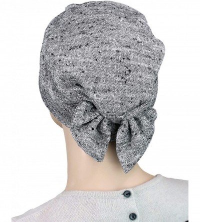 Skullies & Beanies Women's Two Way Chemo Cap - Salt and Pepper - C7126SJXY3D $18.93