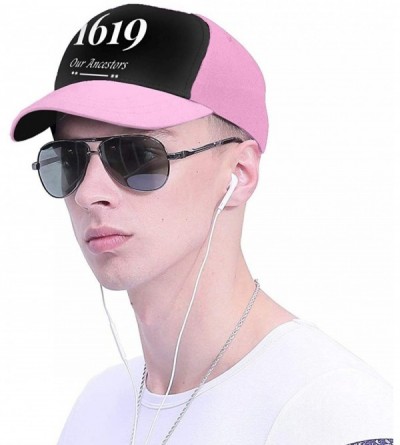 Baseball Caps Our Ancestors Unisex Adult Hats Classic Baseball Caps Peaked Cap - Pink - CC18YD95C4E $17.90