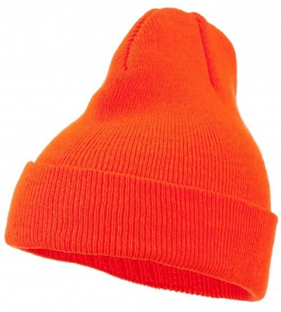 Skullies & Beanies Super Stretch Knit Watch Cap Beanie - Orange - CT11LUGUW5X $10.10