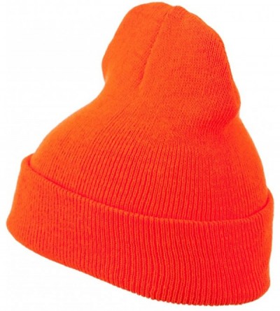 Skullies & Beanies Super Stretch Knit Watch Cap Beanie - Orange - CT11LUGUW5X $10.10