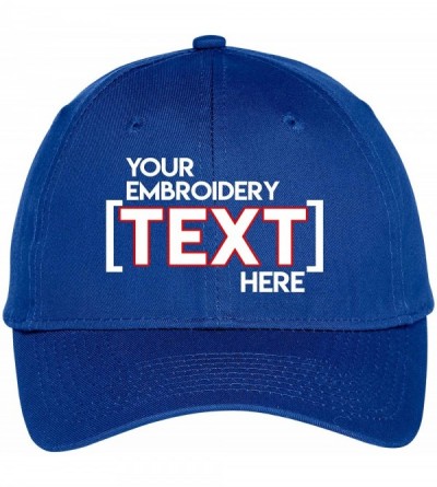 Baseball Caps Custom Embroidered Youth Hat - ADD Text - Personalized Monogrammed Cap - Royal - C318E5MYEIC $15.77
