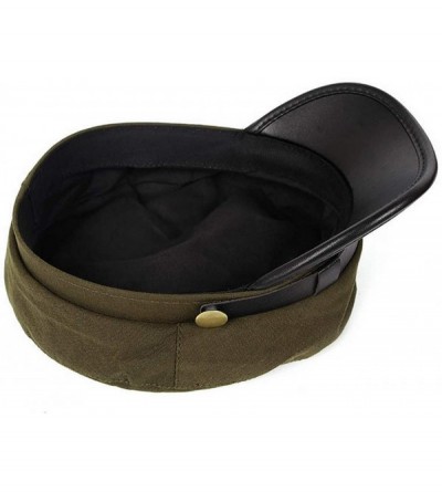 Newsboy Caps Men Women Yacht Captain Sailor Hat Newsboy Cabbie Baker Boy Peaked Beret Cap - Army Green - CA196OO3Y0H $9.29