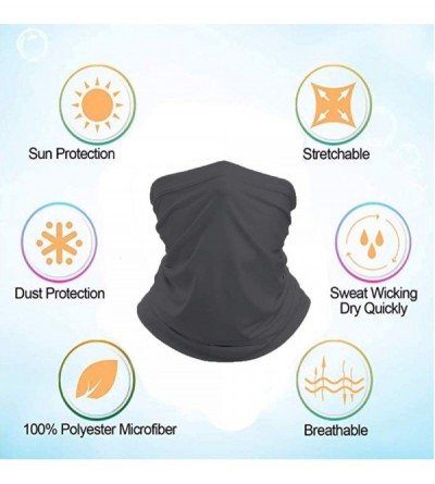 Balaclavas Sun UV Protection Neck Gaiter Washable Reusable Face Cover Dust Wind Bandana Balaclava Headwear for Women and Men ...