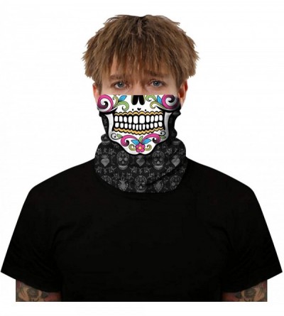 Balaclavas Face Bandana Ear Loops Face Rave Balaclava Scarf Neck Gaiters for Dust Wind UV Sun Motorcycle Mask Men and Women -...