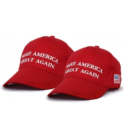 Baseball Caps Men Women Make America Great Again Hat Adjustable USA MAGA Cap-Keep America Great 2020 - 2 Pack-- Maga Red - C6...