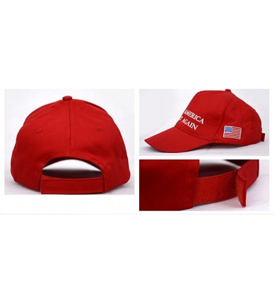 Baseball Caps Men Women Make America Great Again Hat Adjustable USA MAGA Cap-Keep America Great 2020 - 2 Pack-- Maga Red - C6...