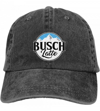 Baseball Caps Hip Hop Baseball Cap-Busch-Light-Busch-Latte-Beer Contrast Flat Bill Brim Sun Hat Red - Black - CX18UMLT7O5 $41.69