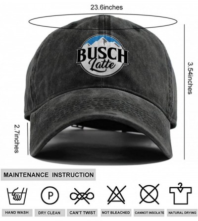 Baseball Caps Hip Hop Baseball Cap-Busch-Light-Busch-Latte-Beer Contrast Flat Bill Brim Sun Hat Red - Black - CX18UMLT7O5 $15.93