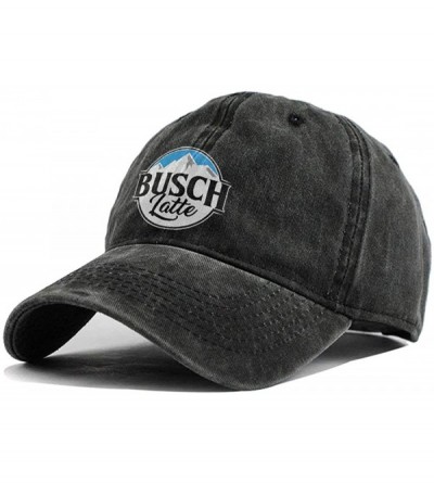 Baseball Caps Hip Hop Baseball Cap-Busch-Light-Busch-Latte-Beer Contrast Flat Bill Brim Sun Hat Red - Black - CX18UMLT7O5 $15.93