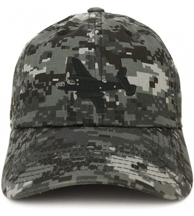 Baseball Caps Warbirds Plane Embroidered Unstructured Cotton Dad Hat - Digital Night Camo - CY18S4H2MHT $39.21