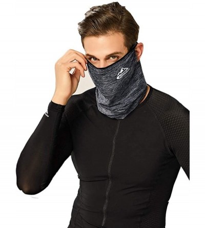 Balaclavas 12 in 1 Multi-Functional Headwear Face Mask with PM2.5 Filters Balaclavas for Sun UV- Dust mask Grey - CG1982A5Q7K...