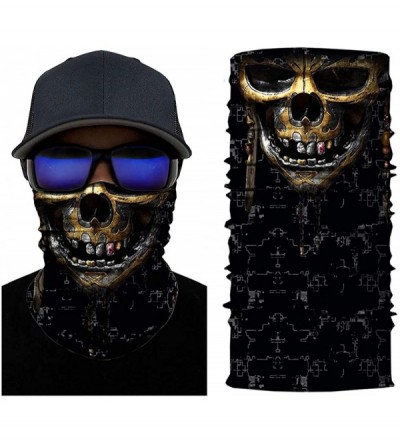 Balaclavas Magic Scraf Rave Bandana Neck Gaiter Unisex SeamlessTube Headwear Bandana Motorcycle Face Balaclava for Women Men ...