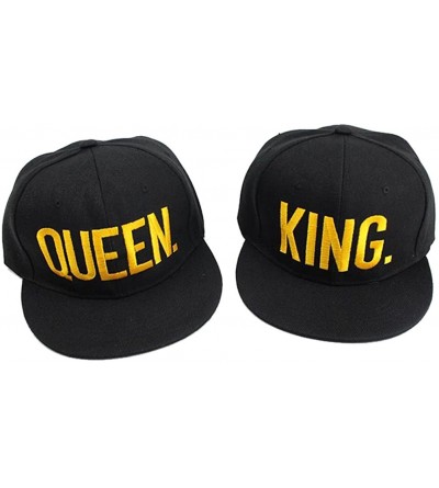 Skullies & Beanies King and Queen Snapback Pair Fashion Embroidered Snapback Caps Hip-Hop Hats - Style 2 - C717WXRNHGR $12.05