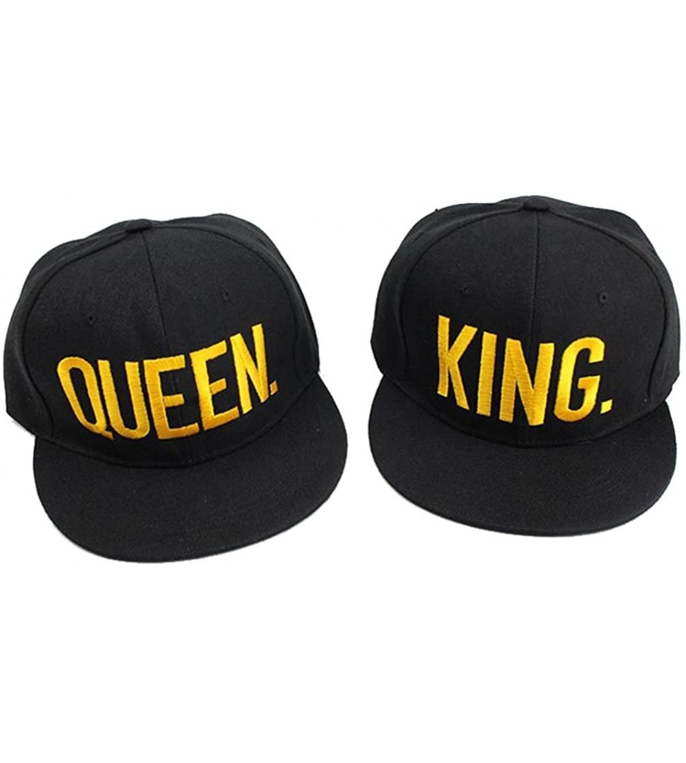 Skullies & Beanies King and Queen Snapback Pair Fashion Embroidered Snapback Caps Hip-Hop Hats - Style 2 - C717WXRNHGR $12.05
