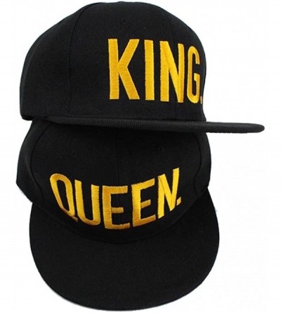 Skullies & Beanies King and Queen Snapback Pair Fashion Embroidered Snapback Caps Hip-Hop Hats - Style 2 - C717WXRNHGR $12.05