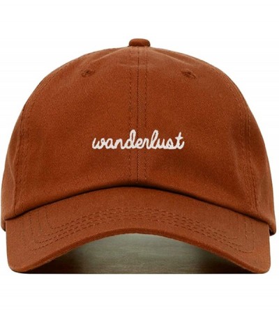 Baseball Caps Wanderlust Baseball Hat- Embroidered Dad Cap- Unstructured Soft Cotton- Adjustable Strap Back (Multiple Colors)...