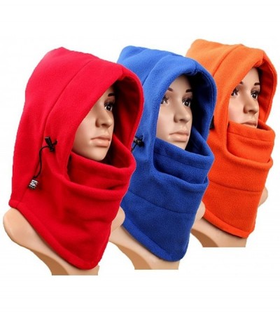 Balaclavas Ascetic Tour Balaclava Hat Winter Warmer Full Face Hat Wind Proof Neck - Orange - CX1274VQCVF $14.58