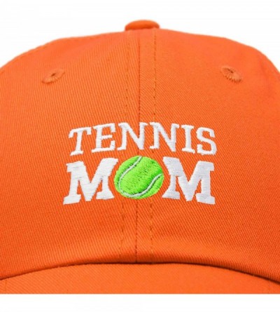 Baseball Caps Premium Cap Tennis Mom Hat for Women Hats and Caps - Orange - CM18IOQ88A6 $10.12