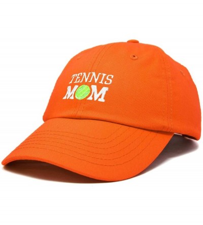Baseball Caps Premium Cap Tennis Mom Hat for Women Hats and Caps - Orange - CM18IOQ88A6 $10.12