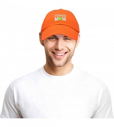 Baseball Caps Premium Cap Tennis Mom Hat for Women Hats and Caps - Orange - CM18IOQ88A6 $10.12