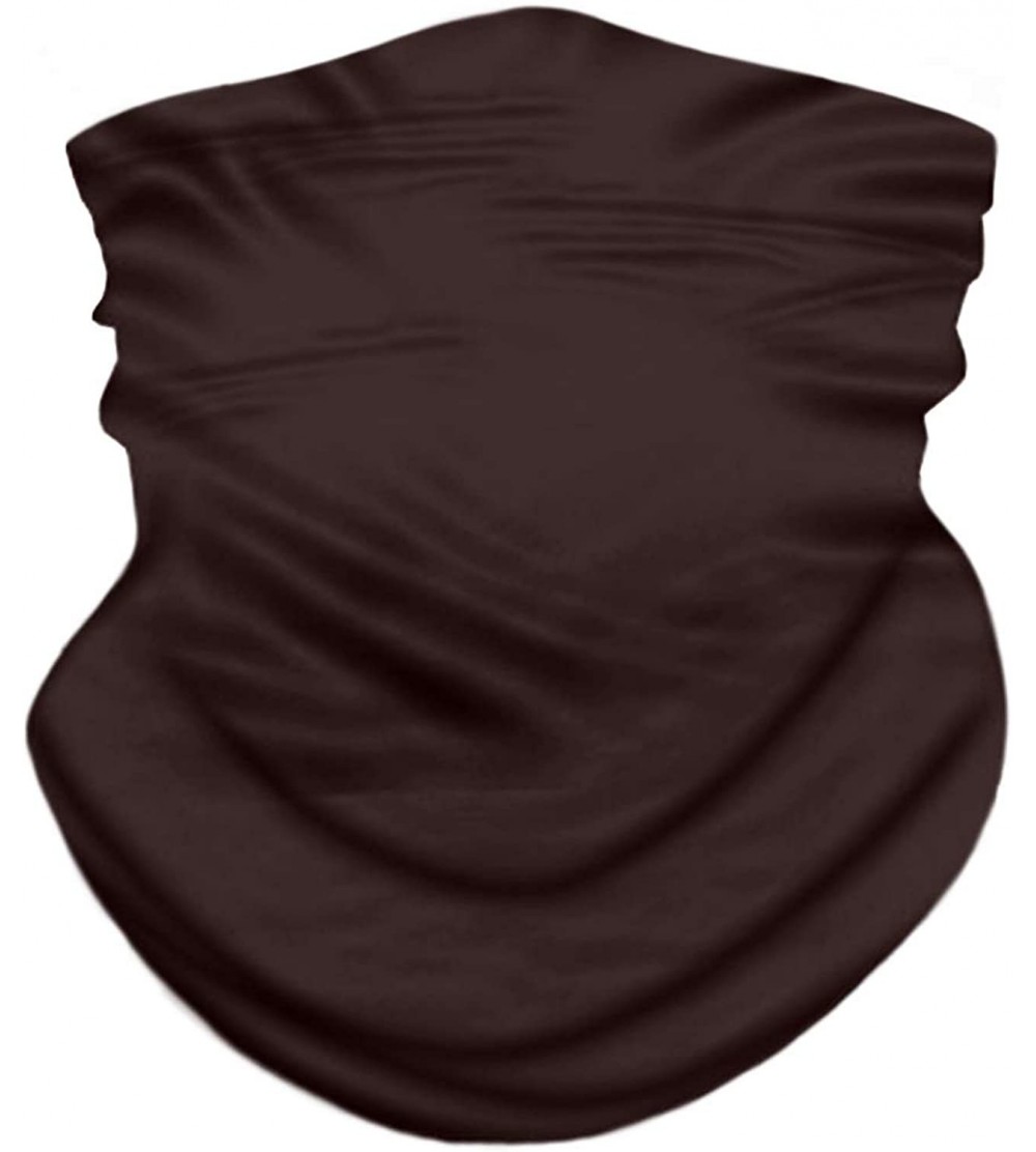 Balaclavas Seamless Unisex Face Bandanas for Dust- Festivals- Outdoors- Sports Men Face Scarf - B-brown - CN197W476RD $16.48