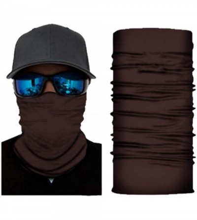 Balaclavas Seamless Unisex Face Bandanas for Dust- Festivals- Outdoors- Sports Men Face Scarf - B-brown - CN197W476RD $16.48