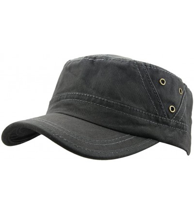 Baseball Caps Mens Cotton Baseball Twill Army Millitary Corps Running Sun Hat Cap Visor Hats - Black - CI12F4PONX7 $7.99