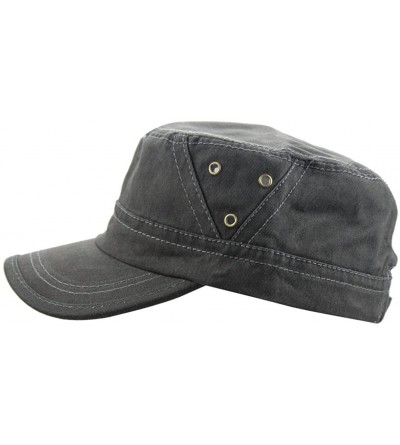 Baseball Caps Mens Cotton Baseball Twill Army Millitary Corps Running Sun Hat Cap Visor Hats - Black - CI12F4PONX7 $7.99