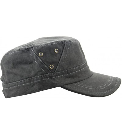 Baseball Caps Mens Cotton Baseball Twill Army Millitary Corps Running Sun Hat Cap Visor Hats - Black - CI12F4PONX7 $7.99