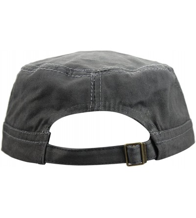 Baseball Caps Mens Cotton Baseball Twill Army Millitary Corps Running Sun Hat Cap Visor Hats - Black - CI12F4PONX7 $7.99