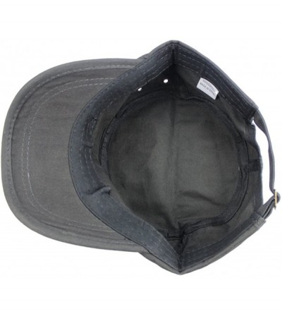 Baseball Caps Mens Cotton Baseball Twill Army Millitary Corps Running Sun Hat Cap Visor Hats - Black - CI12F4PONX7 $7.99