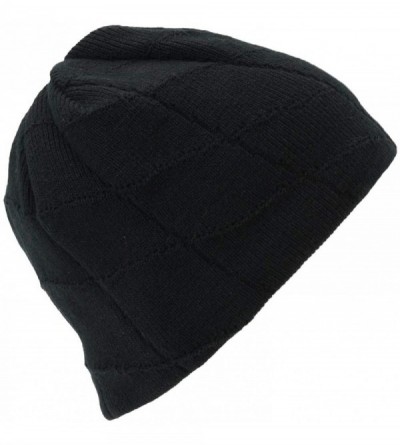 Skullies & Beanies Mens Men's Nebula Hat - Black/Black - CZ188ALES38 $22.09