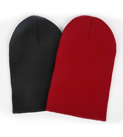 Skullies & Beanies Man Women Beanie Hats Designer Slouch Hat Unisex - Red-78 - CW18WZ49AEH $21.97