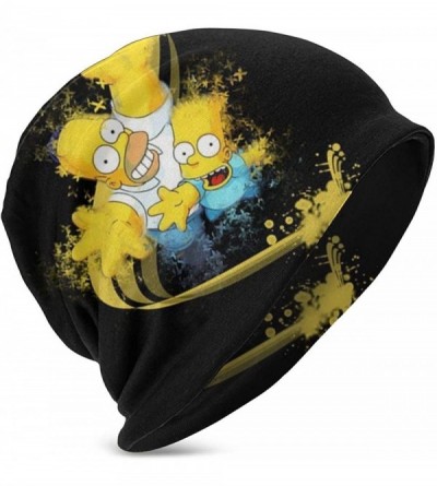 Skullies & Beanies Bart SimpsonSeamless Constellation Professional Childrens Printing - Black5 - CD198C60QIR $22.15