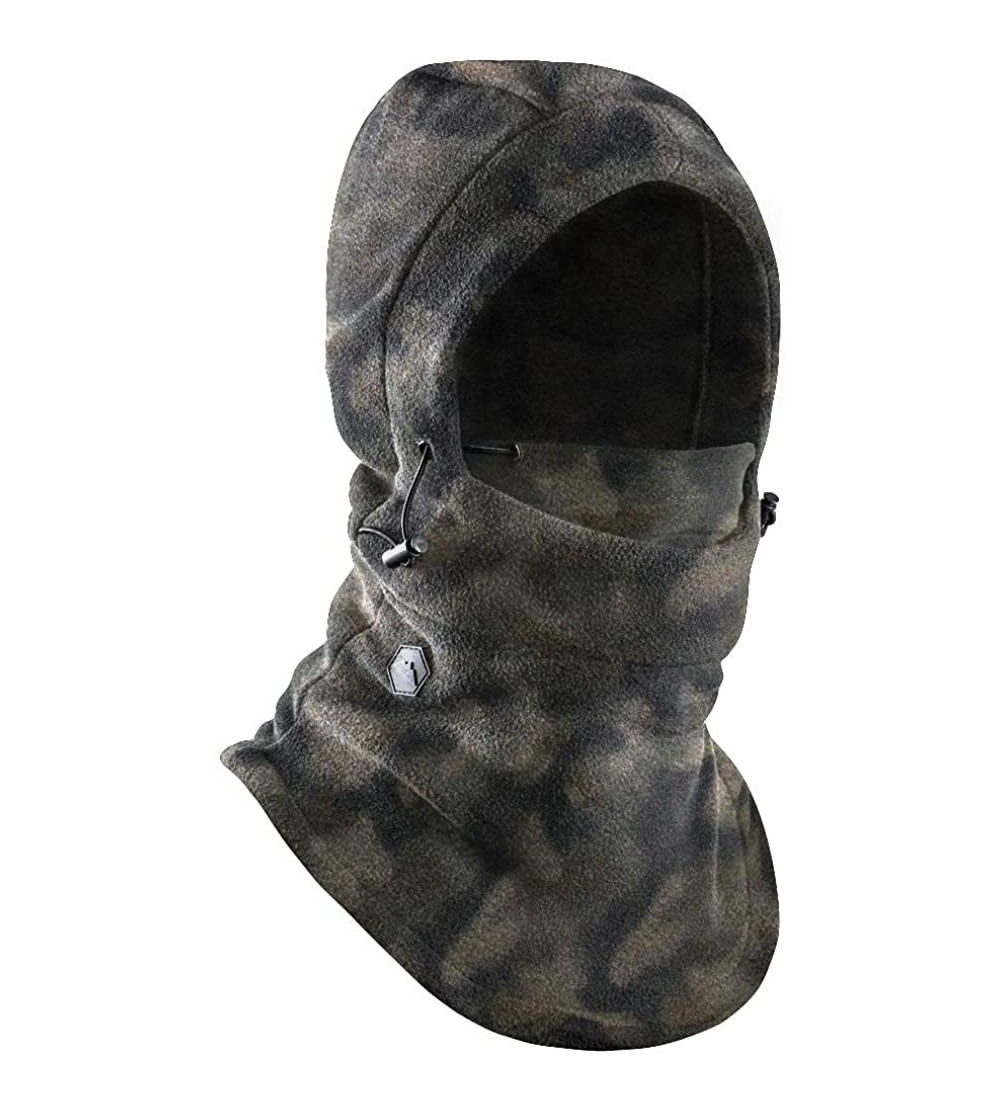 Balaclavas Balaclava Ski Mask - Extreme Cold Weather Face Mask - Heavyweight Fleece Hood Snow Gear for Men & Women - CK18A00L...