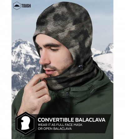 Balaclavas Balaclava Ski Mask - Extreme Cold Weather Face Mask - Heavyweight Fleece Hood Snow Gear for Men & Women - CK18A00L...